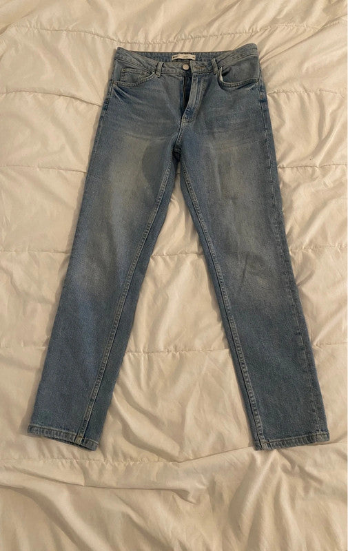 Gina Tricot Perfect Jeans damjeans stl 38 W26 blå