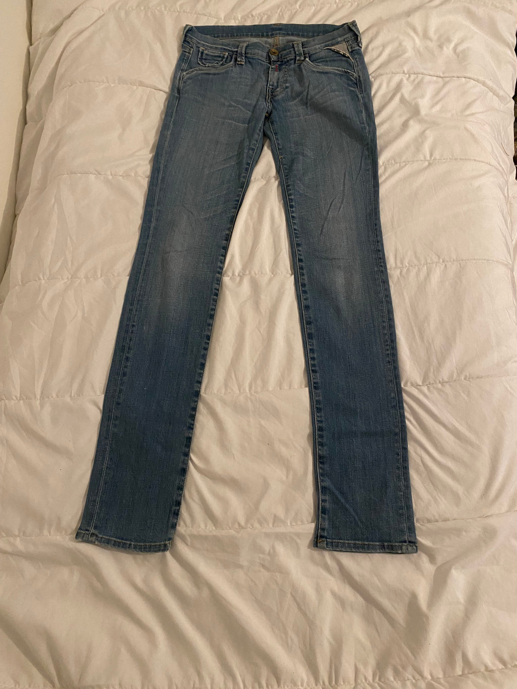 Replay jeans dam stl 34 W26 blå denim.