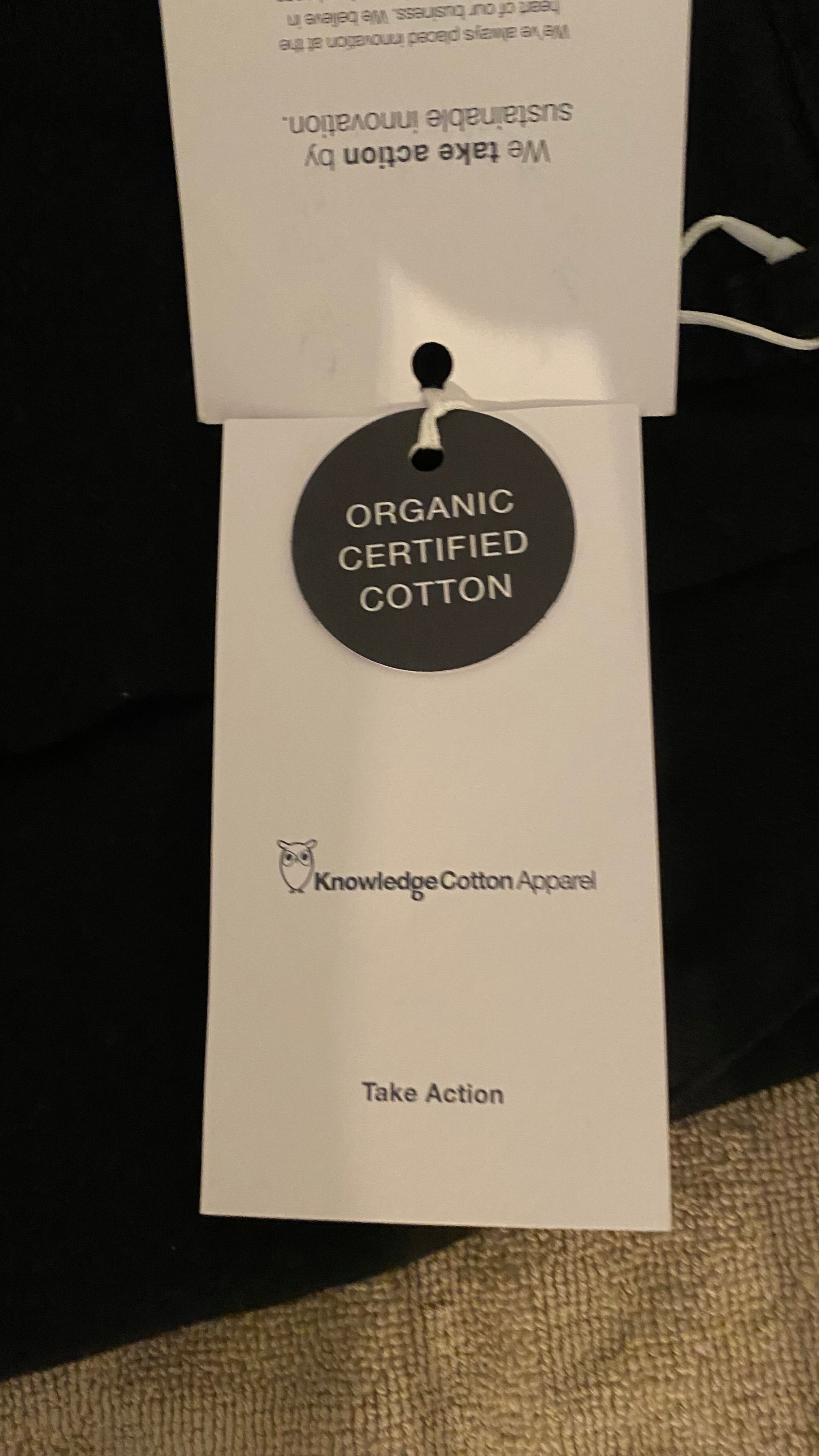 KnowledgeCotton Apparel byxor 42/XL svart bomull.