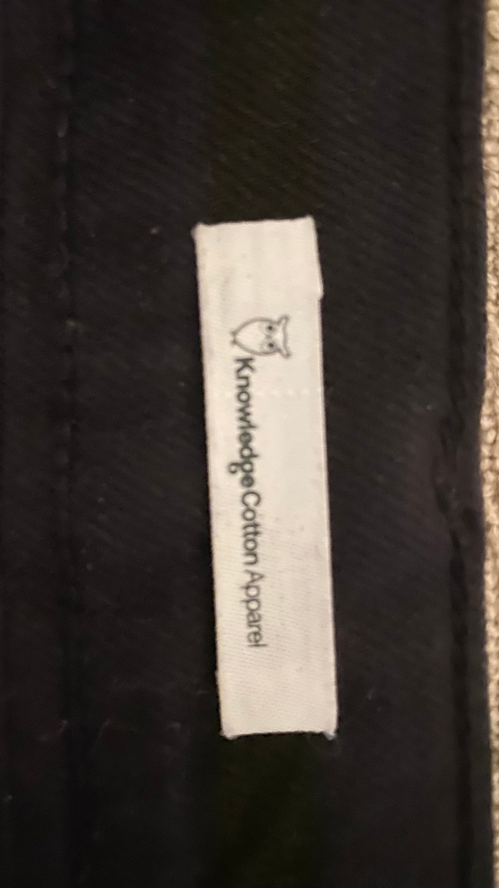 KnowledgeCotton Apparel byxor 42/XL svart bomull.