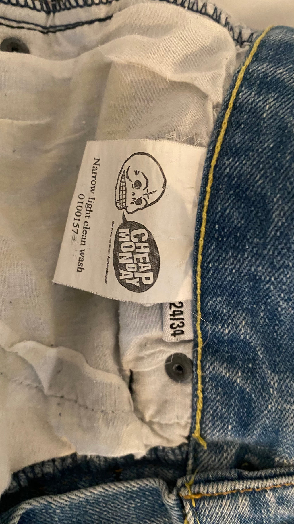 Cheap Monday jeans W24, L34 blå dam
