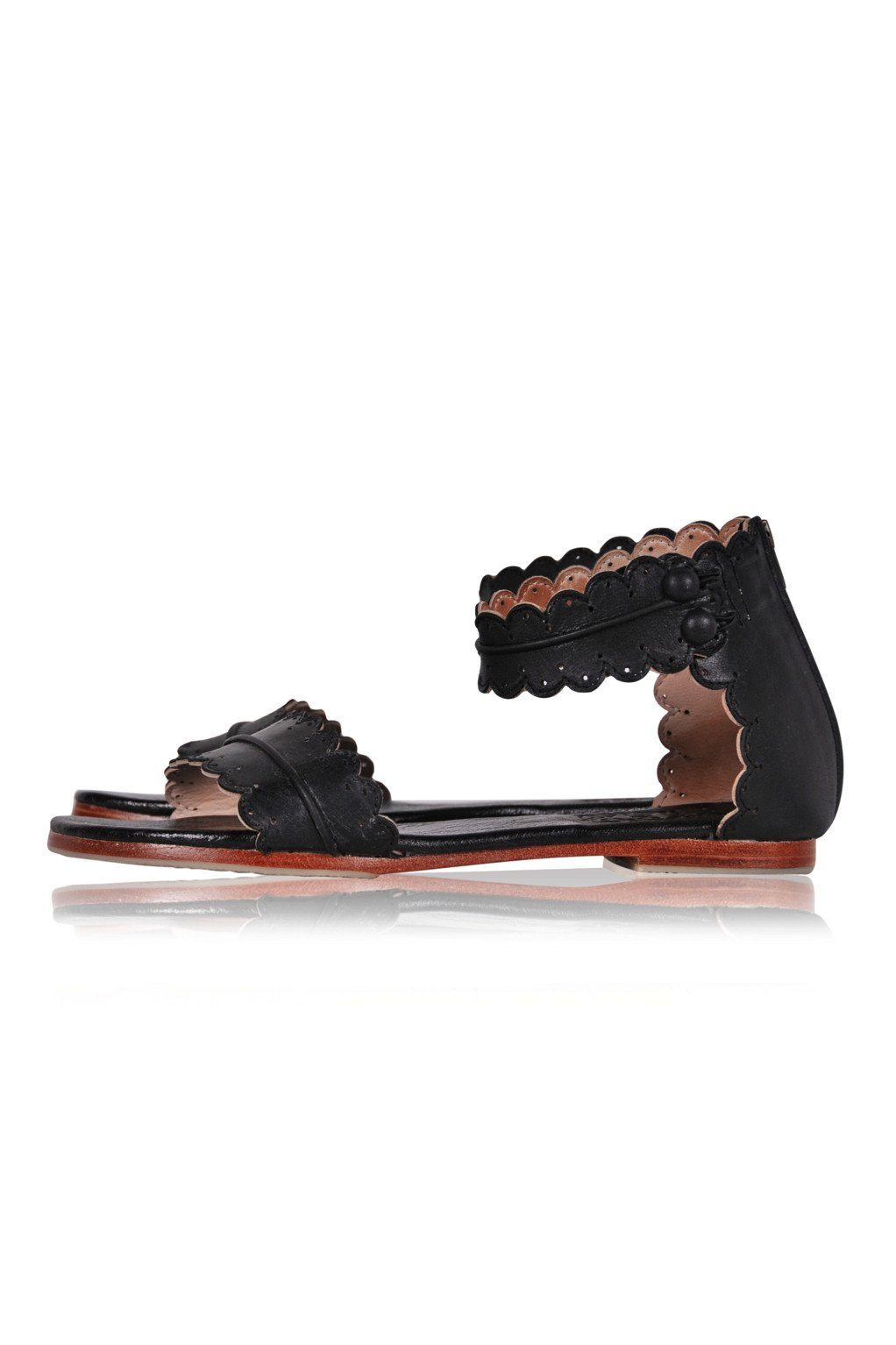 Midsummer White Bridal Leather Sandals