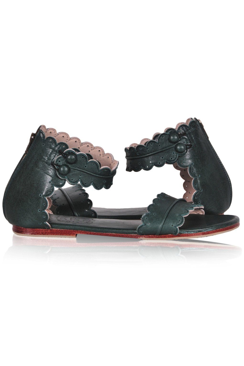 Midsummer White Bridal Leather Sandals