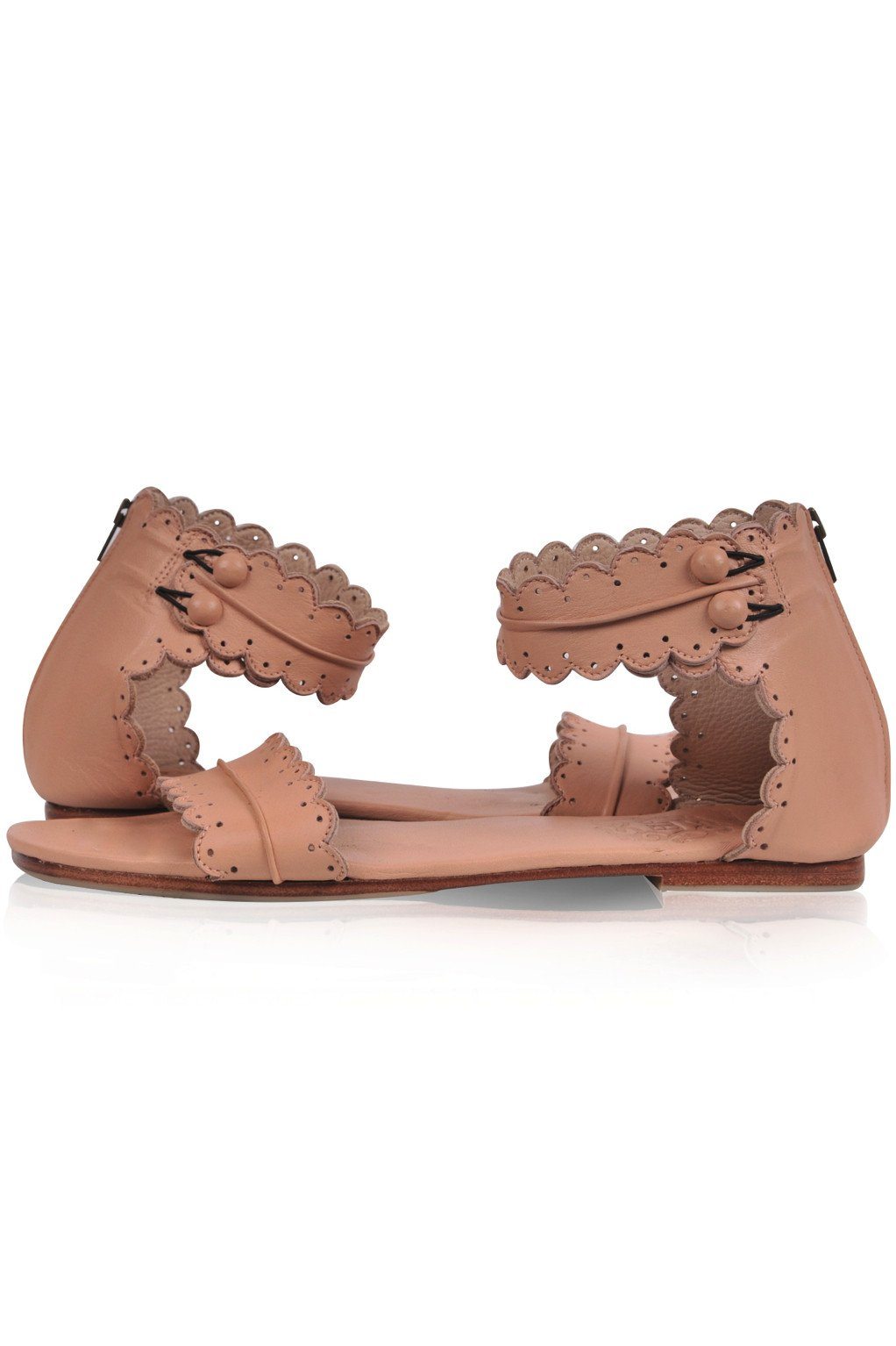 Midsummer White Bridal Leather Sandals