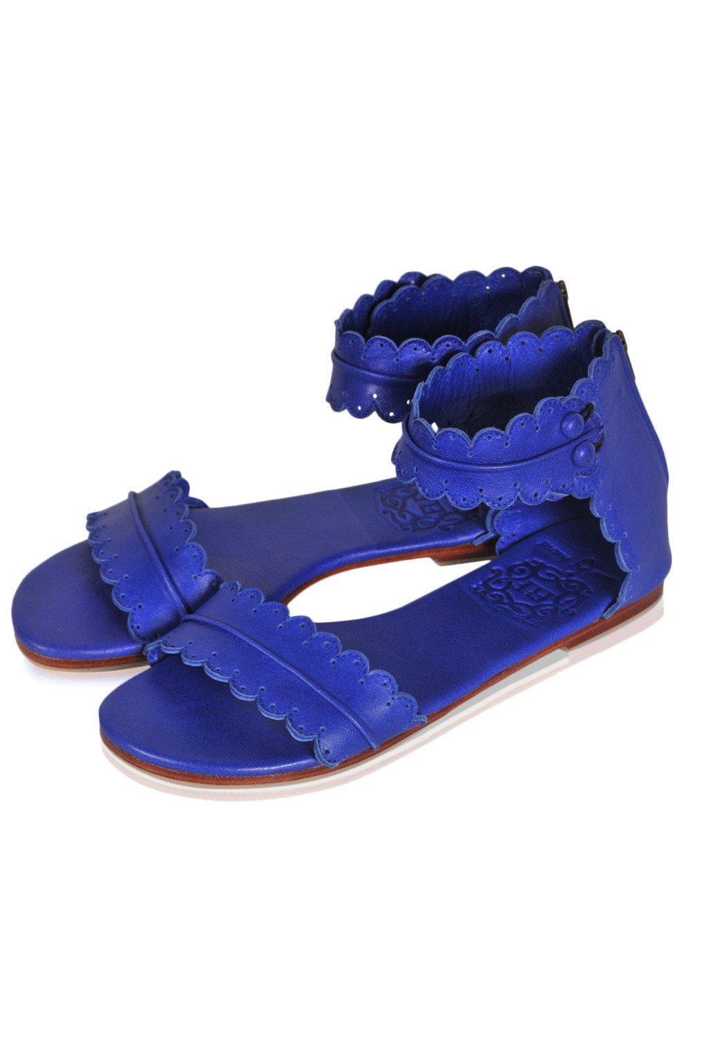 Midsummer White Bridal Leather Sandals