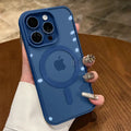 Pink Transparent Acrylic Case for iPhone 17 Air 16 15 14 13 12 11 Pro Max Plus Hard Shockproof Powerful Magnetic Magsafe Cover